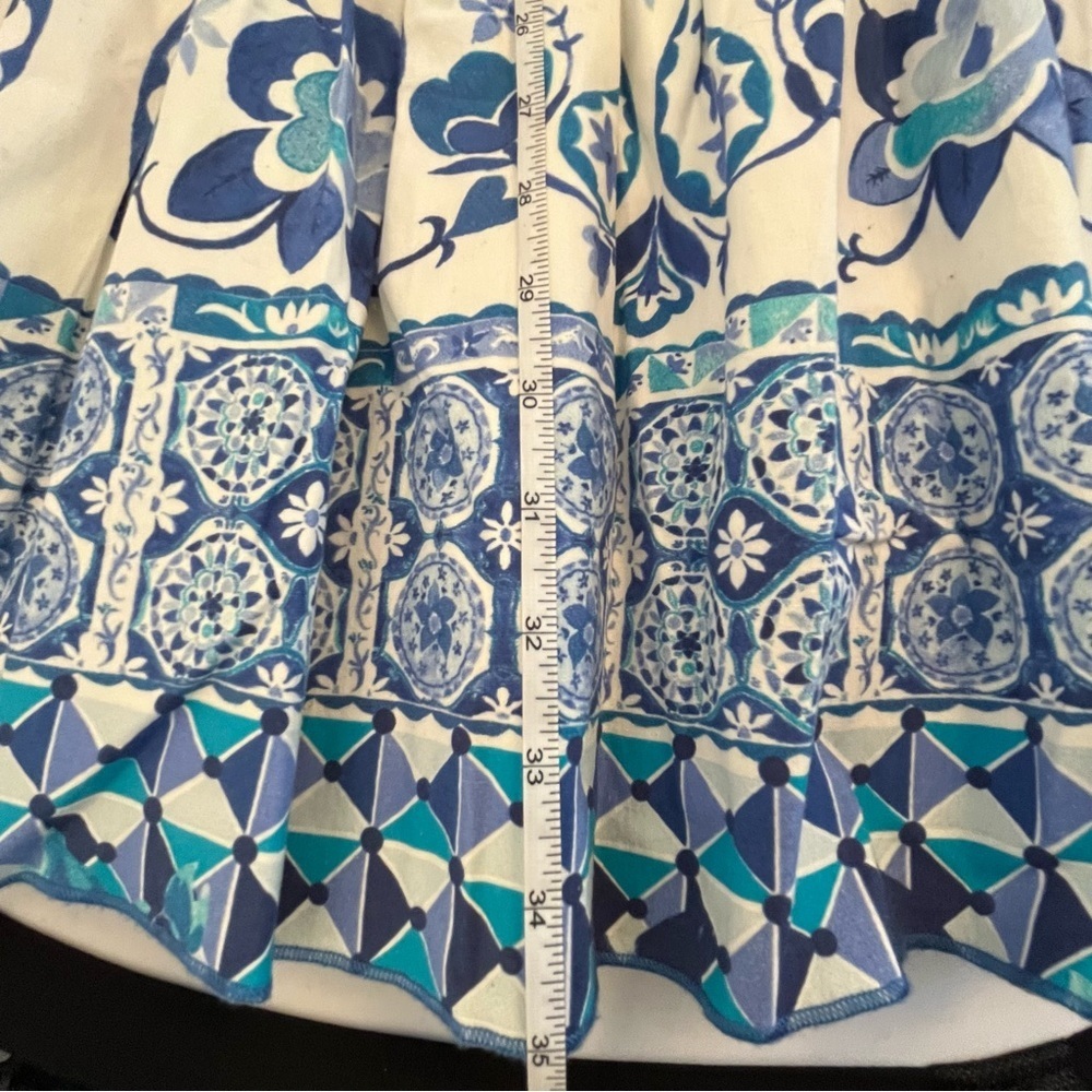 Desigual Floral Blue and White Mini Dress Size 38 or Small - Picture 8 of 13
